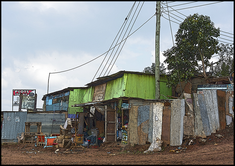 Kenia Wellblechhäuser